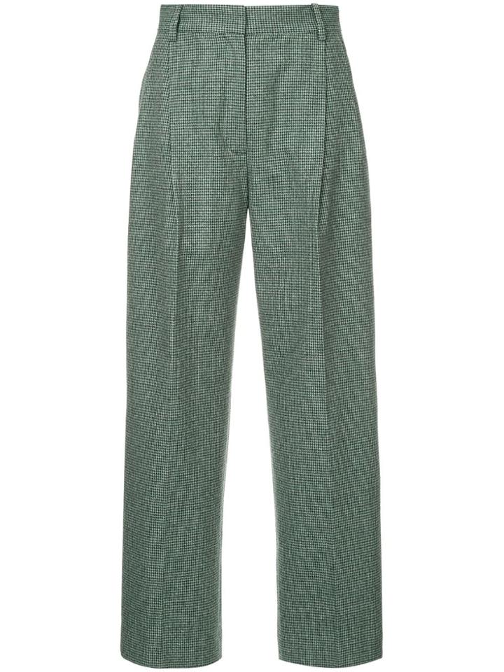 H Beauty & Youth Pleated Trousers - Green