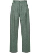 H Beauty & Youth Pleated Trousers - Green