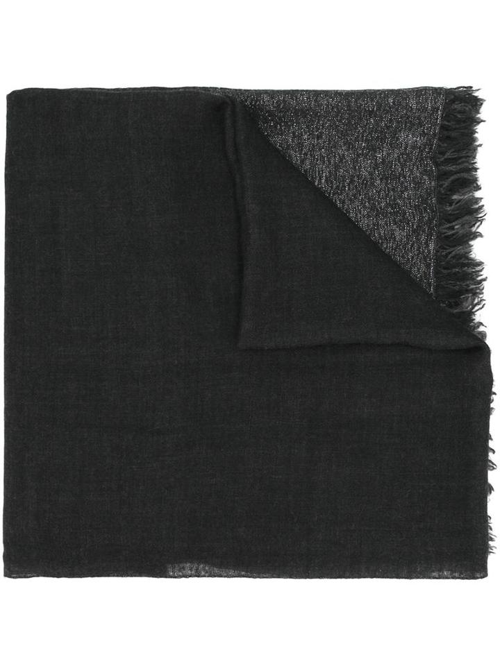 Faliero Sarti 'kirby' Scarf, Women's, Grey, Silk/polyester/cupro/cashmere