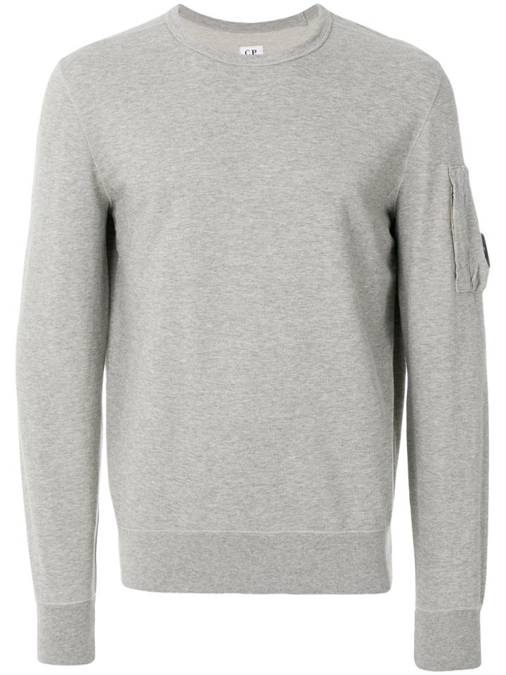 Cp Company Patch Detail Sweater - Grey