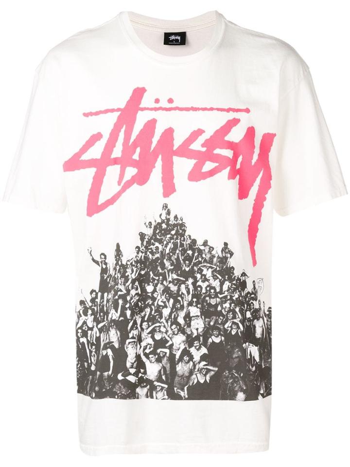 Stussy Dyed Crew Neck T-shirt - White