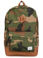 Herschel Supply Co. Camouflage Backpack, Green, Polyester/polyurethane