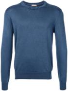 Cruciani Knitted Sweater, Men's, Size: 44, Blue, Cotton