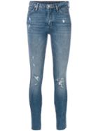 Calvin Klein Distressed Skinny Jeans - Blue