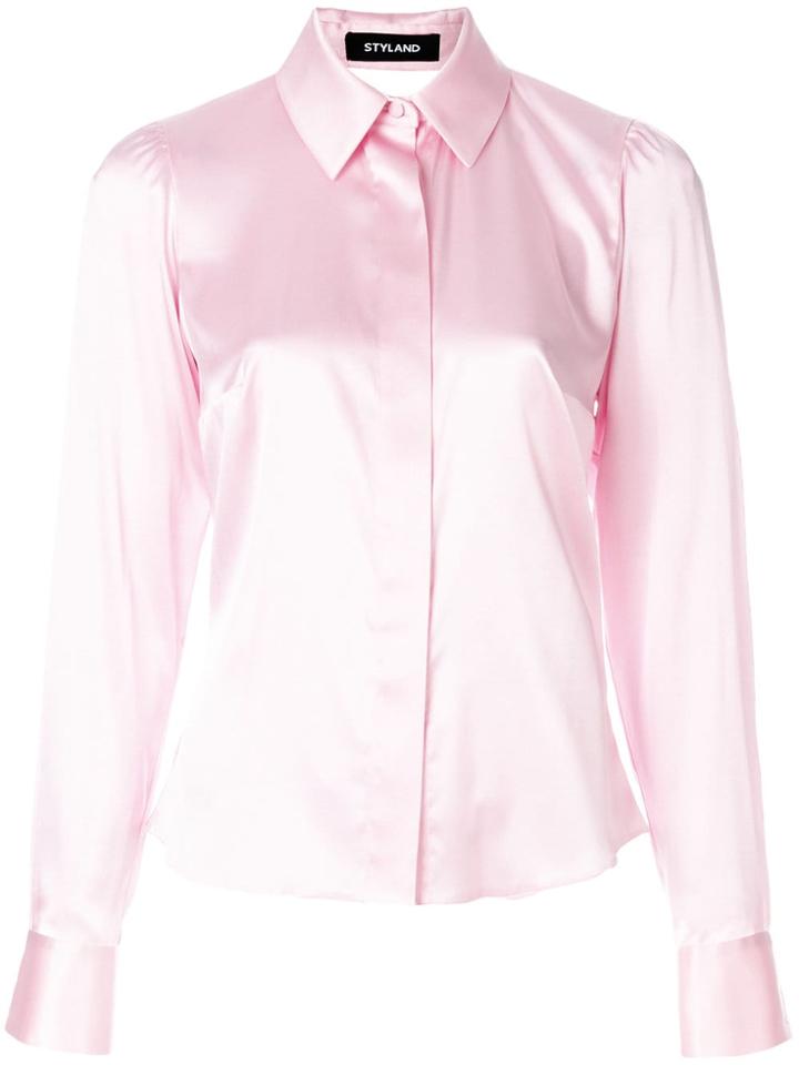 Styland Long Sleeved Blouse - Pink