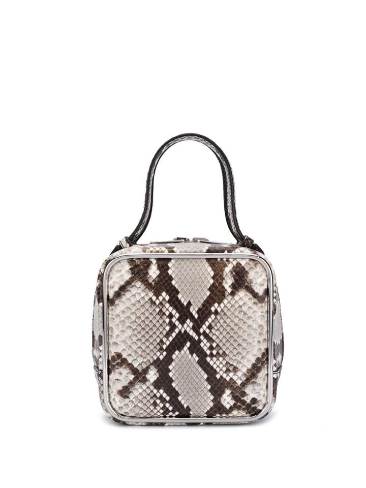 Alexander Wang Snake Print Halo Bag - Grey