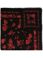 Tory Burch Paisley Oversized Scarf - Black