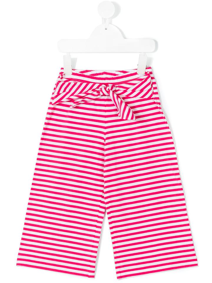 Il Gufo - Striped Trousers - Kids - Cotton/spandex/elastane - 10 Yrs, Pink/purple