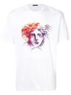 Versace Sketched Medusa Logo T-shirt - White