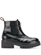 Philosophy Di Lorenzo Serafini Zipped Combat Boots - Black