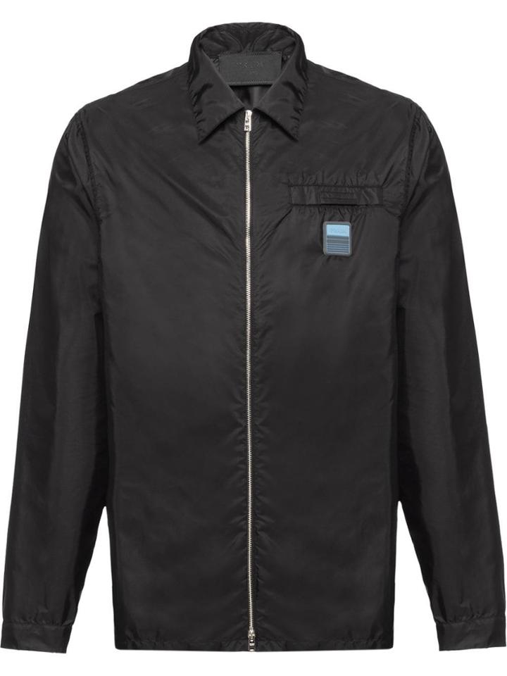 Prada Technical Zip-up Shirt - Black