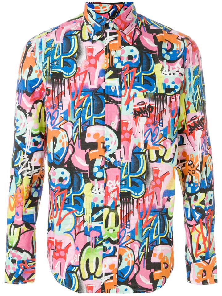 Gitman Vintage Tag, You're It! Button-down Shirt - Multicolour