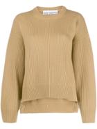 Paco Rabanne Ribbed Knit Jumper - Neutrals