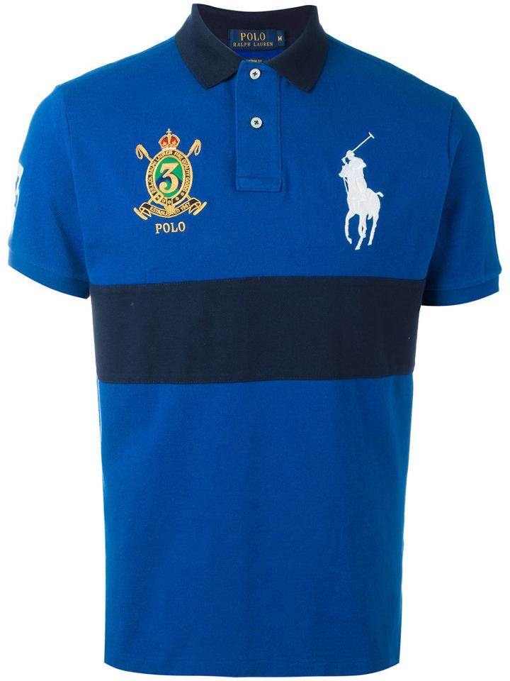 Polo Ralph Lauren Logo Polo Shirt, Men's, Size: Xl, Blue, Cotton