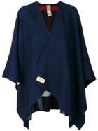 Burberry Reversible Poncho - Blue
