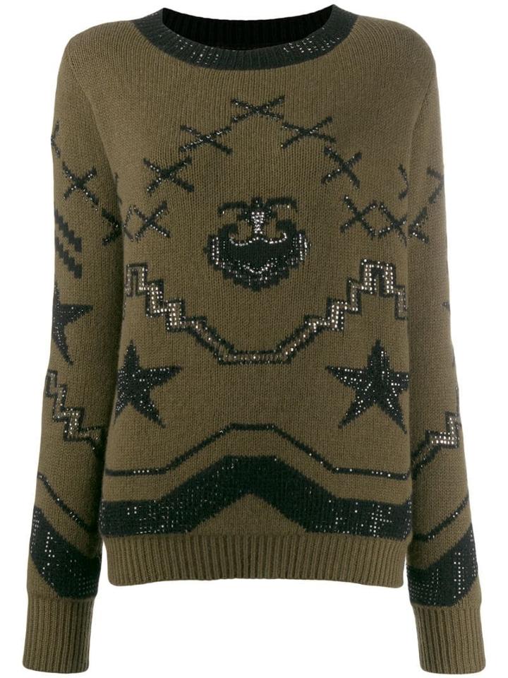 Ermanno Scervino Cashmere Embellished Jumper - Green