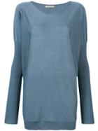 Mantu Boxy Knitted Top - Blue
