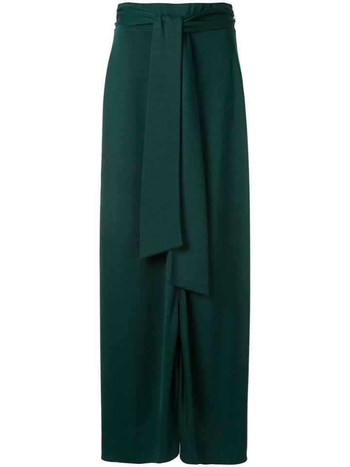 Layeur Tie Waist Skirt - Green