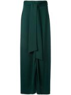 Layeur Tie Waist Skirt - Green