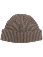 Brunello Cucinelli - Ribbed Cashmere Beanie - Men - Cashmere - L, Nude/neutrals, Cashmere