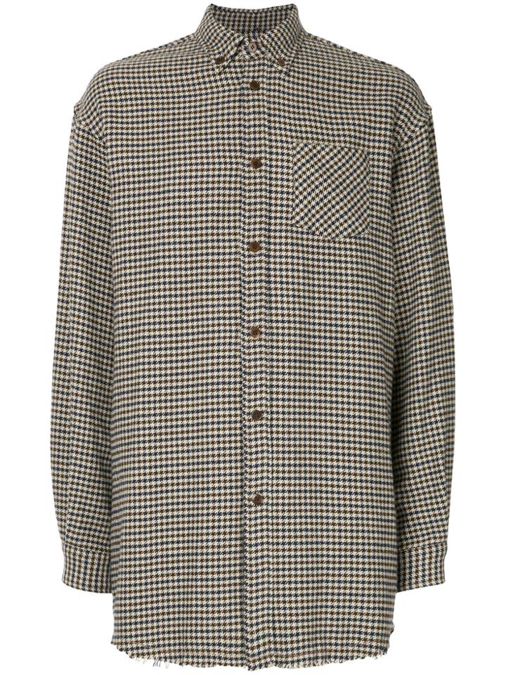 Undercover Houndstooth Print Shirt - Multicolour