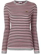 Bella Freud Striped Print Top - Black