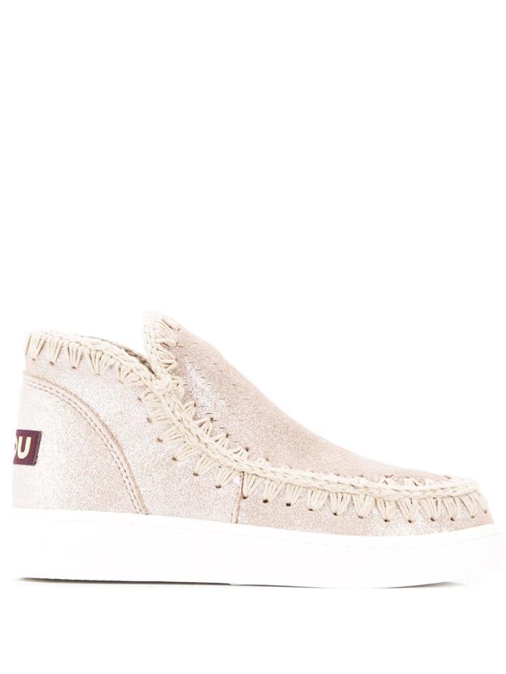 Mou Eskimo Metallic Ankle Boots - Neutrals