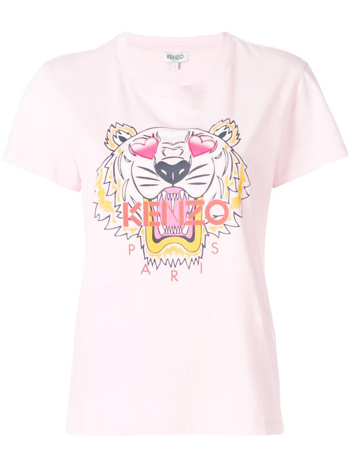 Kenzo Heart Capsule Tiger T-shirt - Pink & Purple