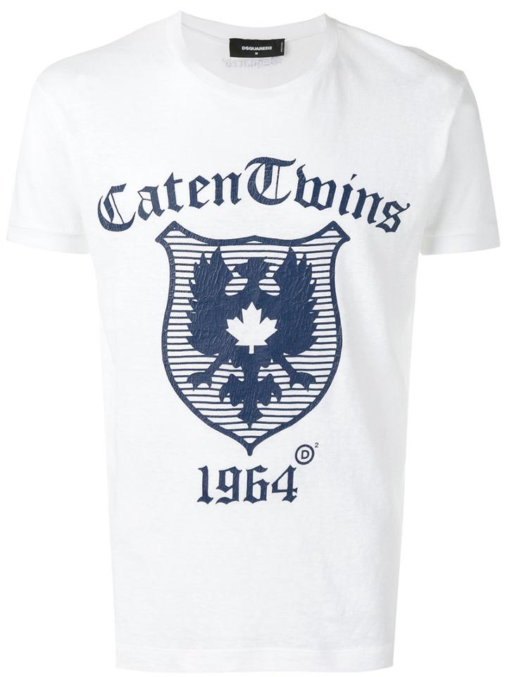 Dsquared2 - 'caten Twins' T-shirt - Men - Cotton - L, White, Cotton