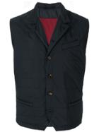 Eleventy Button-down Fitted Waistcoat - Blue