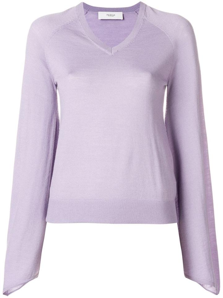 Pringle Of Scotland Cosy Cashmere Roll Neck Jumper - Pink & Purple