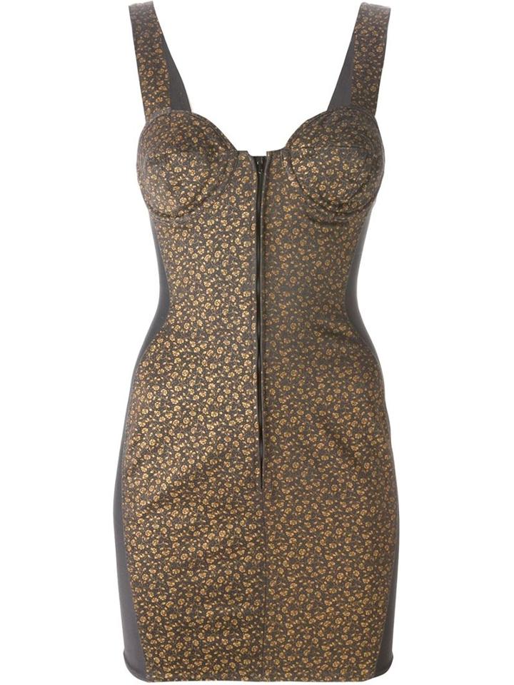 Jean Paul Gaultier Vintage Flower Print Panelled Dress
