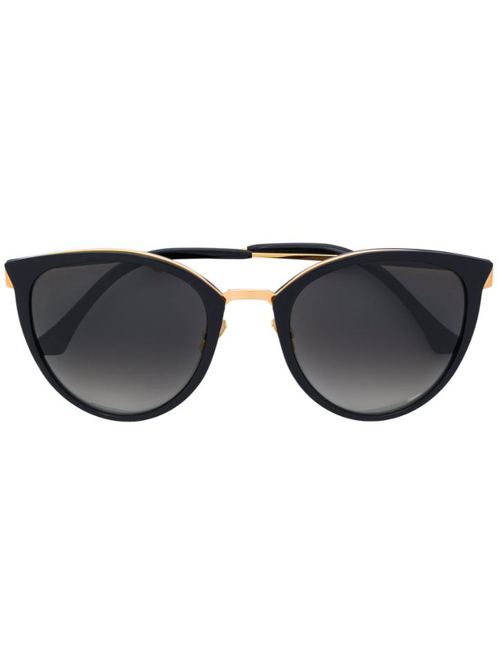 John Dalia Sasha Cat Eye Sunglasses - Black