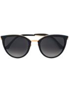 John Dalia Sasha Cat Eye Sunglasses - Black