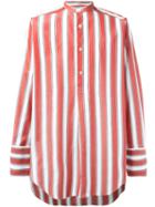 Stella Mccartney - Striped Grandpa Shirt - Men - Cotton - 39, White, Cotton