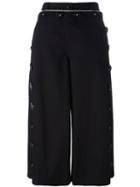 Dolce & Gabbana Cropped Trousers, Women's, Size: 44, Blue, Cotton/spandex/elastane