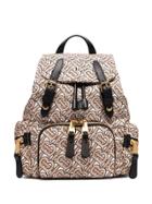 Burberry Small Tb Monogram Backpack - Neutrals