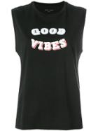 6397 Good Vibes Muscle Vest - Black