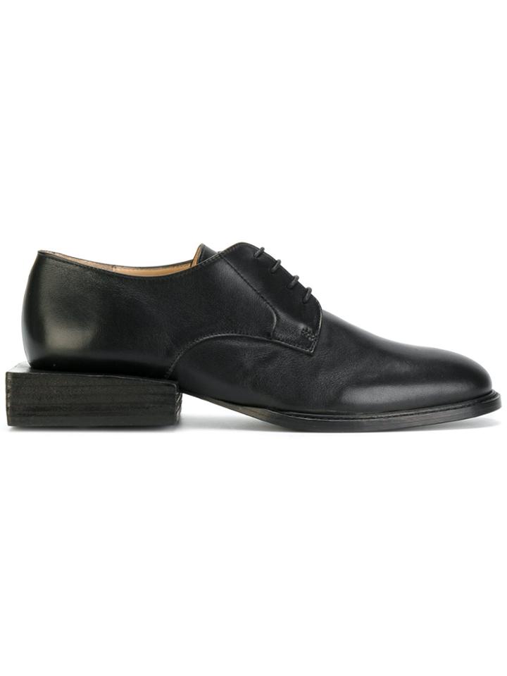 Jacquemus Square Heel Lace-up Shoes - Black