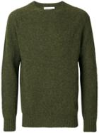 Ymc Suedehead Brushed Crew Sweater - Green