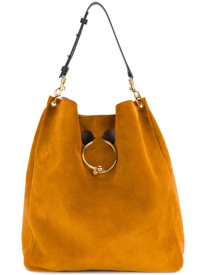 Jw Anderson Large Piercing Shoulder Bag - Brown