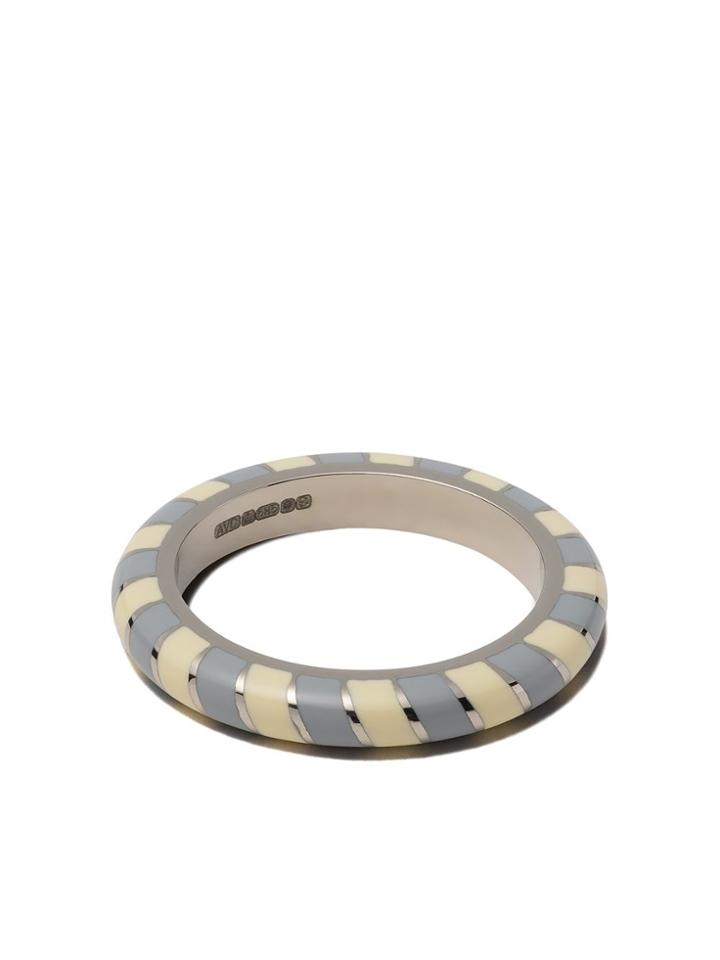 Alice Cicolini 14kt White Gold Candy Band - Lemon & Grey