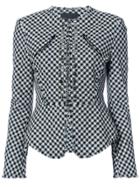 Alexander Wang Peplum Gingham Blazer - Unavailable