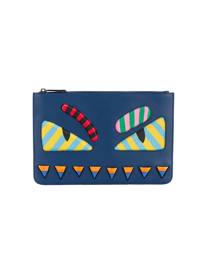 Fendi Bag Bugs Wallet - Blue