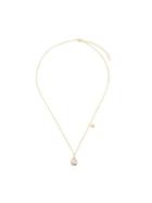 Eshvi Star And Moon Pearl Pendant Necklace - Gold