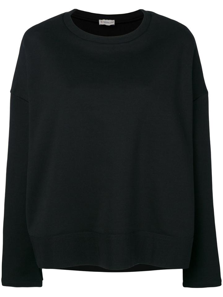 Moncler Draped Knitted Top - Black
