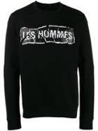 Les Hommes Logo Print Sweatshirt - Black
