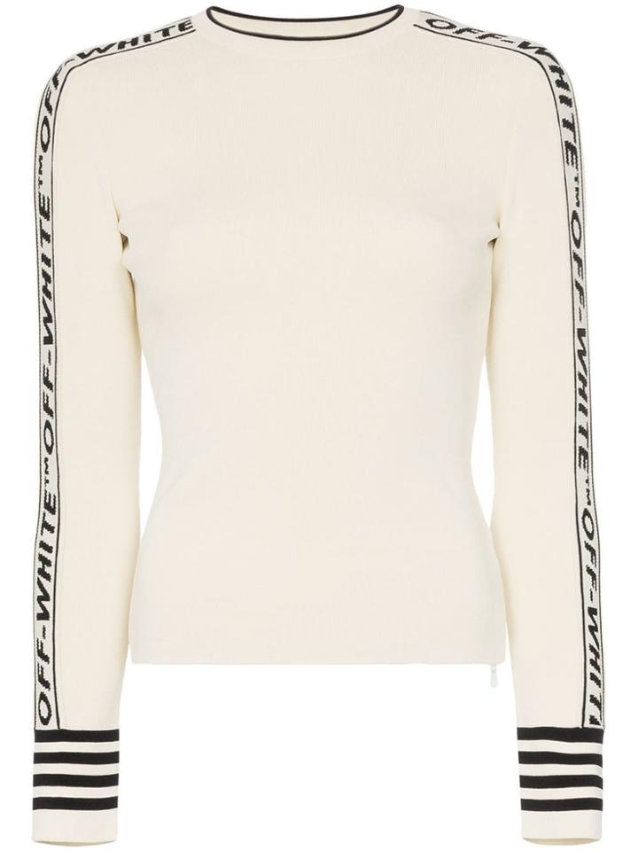 Off-white Logo Round Neck Knitted Jumper
