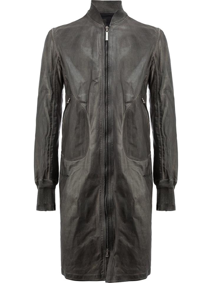 Isaac Sellam Experience Zip Up Coat - Grey