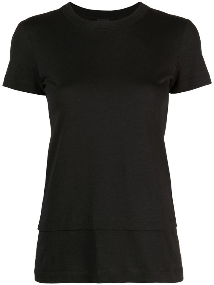 Vera Wang Double Layer T-shirt - Black
